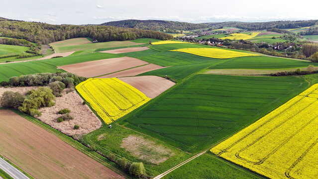 Felder bei Heubach im Odenwald