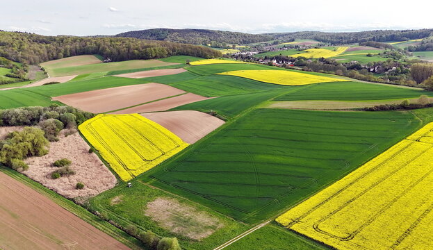 Felder bei Heubach im Odenwald