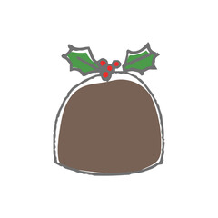 クリスマス　小物　クリスマスプディング
　
