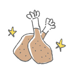 クリスマス　小物　チキン

