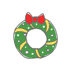 クリスマス　小物　クリスマスリース1


