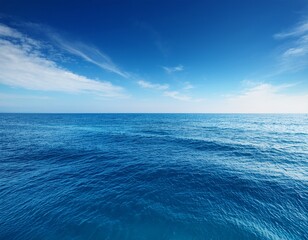 azure sky meets placid ocean