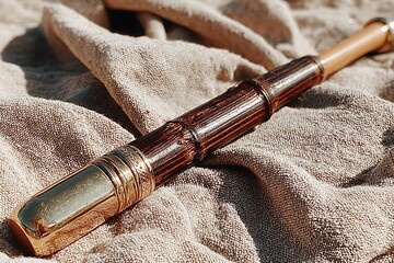 Naklejka premium Rustic umbrella design reflecting traditional craftsmanship high resolution picture