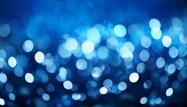 the blue bokeh on the background blurred