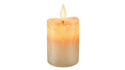 Beige candle glows, creating mood lighting. Use for home decor, religious imagery, and warm backgrounds.