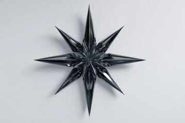 Obraz premium Abstract Metallic Star Sculpture