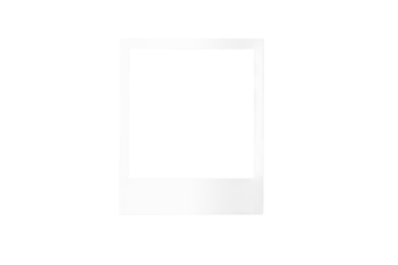 Blank square instant film border mockup