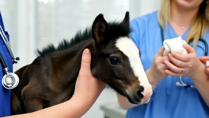 Veterinary Care for a Young Foal: Equine Health and Wellness - Powered by Adobe