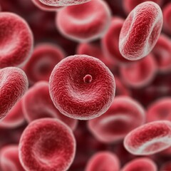 Red Blood Cells Close-Up, Medical, Biology