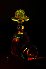 Elegant Glassworks Illuminated in Captivating Vibrant Tones