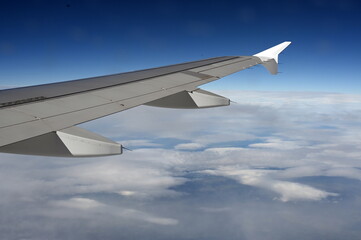 Blick aus einem Flugzeug