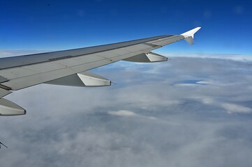 Blick aus einem Flugzeug