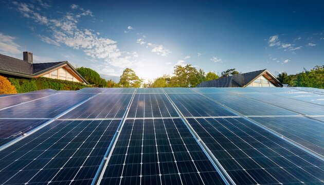 high quality solar panel wallpaper for eco friendly homes featuring sleek modern design and sustainable energy technology friendly eco friendly