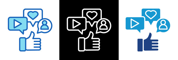 Media Engagement triplestyle icon