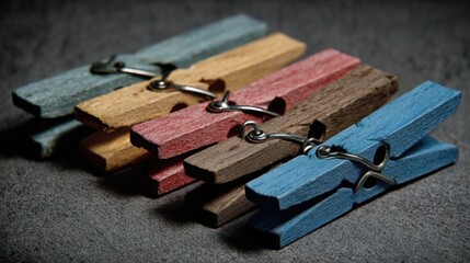 Clothes Pegs Ready for Laundry Day
