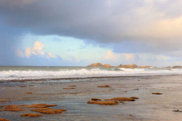 Cloudy Day at the Rocky Beach