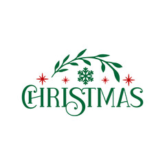 Obraz premium Christmas typography clip art design on plain white transparent isolated background for card, shirt, hoodie, sweatshirt, apparel, card, tag, mug, icon, poster or badge