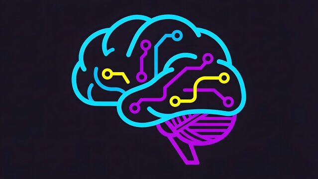 An artistic representation of a human brain with integrated circuit patterns, symbolizing artificial intelligence.
