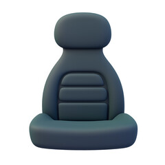 Car seat Flat 3D icon