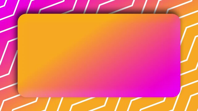 A beautiful, colorful, and stylish geometric animation with moving zig-zag elements and a pop-up information window. Simulates angular radio waves or water waves.