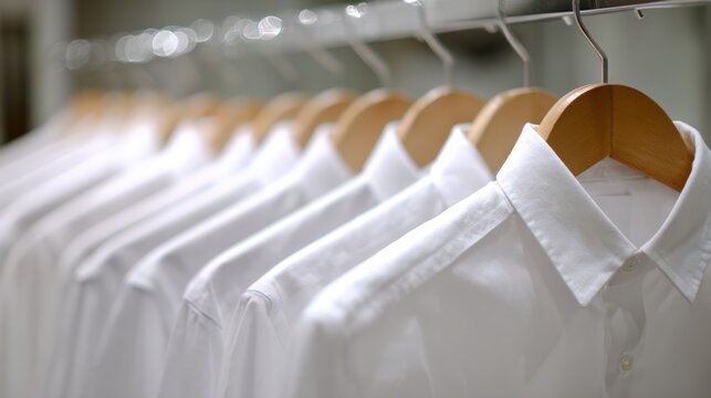 Medium shot illustrating the drying process after hydrocarbon solvent cleaning highlighting the spotless and fresh appearance of cleaned garments.