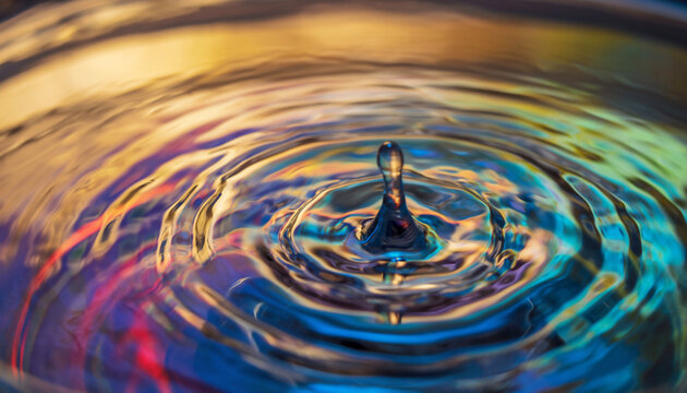 Iridescent Oil with Rainbow Reflections — Prismatic Fluid Macro Photography - Powered by Adobe