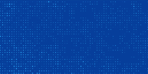 Blue Tech Finance Fintech Background Abstract Pixel Pattern. Abstract Business Tech Science Vector Backdrop.