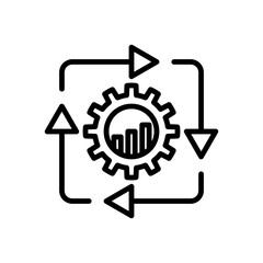 Kaizen Lean Process Continuous Improvement Icon