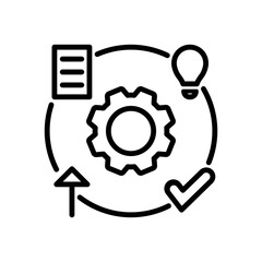 Kaizen Pdca Continuous Improvement Icon