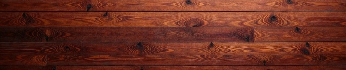 Dark reddish-brown mahogany wood, linear grain with subtle knots, detail, grain