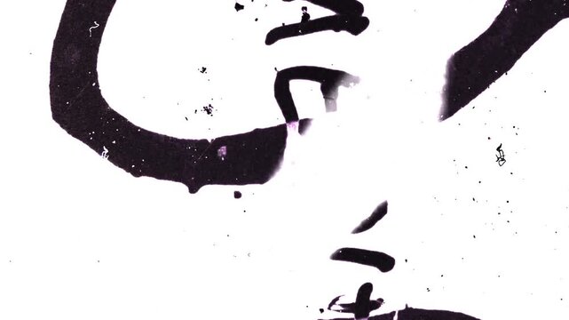 Vintage Dust and Scratches and doodle Grunge Texture Effect. High quality 4k footage