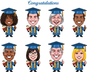 Cartoon graduates
