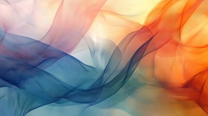 A colorful piece of fabric with blue and red stripes