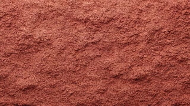 Textured Background of Red Clay Surface Ideal for Artistic and Creative Purposes in Digital Projects or Print Designs 4k video footage