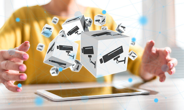 Concept of security camera