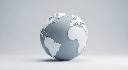 globe on white