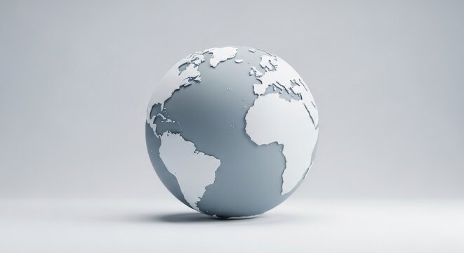 globe on white - Powered by Adobe