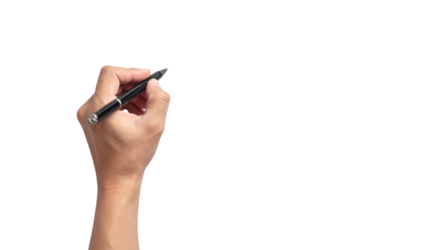 Confident hand holding elegant pen poised to write, create, or design with precision and purpose.