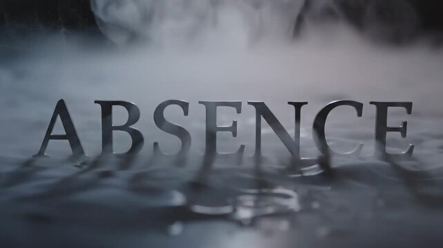 Absence Concept Video with Fog and Dramatic Lighting.
