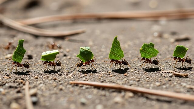 Leafcutter Ants - A Cooperative Effort in Natures Kingdom.
