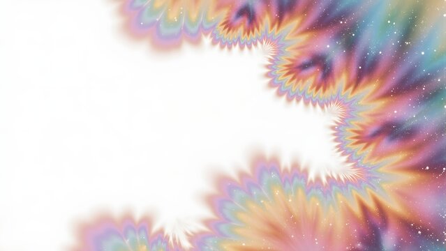 Abstract Rainbow Burst: A mesmerizing visual symphony of colors, swirling and radiating outwards in a dynamic burst, creating a vibrant and captivating display.