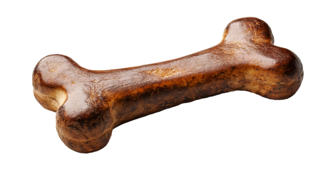 dog toy bone isolated on transparent background