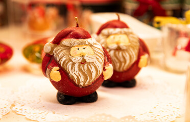 Santa Claus candle, Christmas decoration