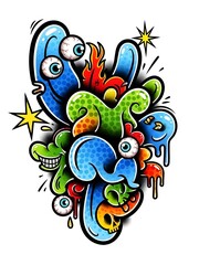 New School Tattoo Style 