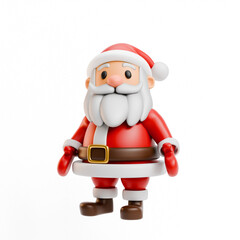 Santa looking at camera 3D