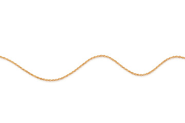 Wavy stream of liquid caramel or melted chocolate isolated on transparent background