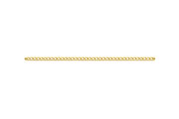 Elegant gold chain, jewelry element isolated on transparent background.