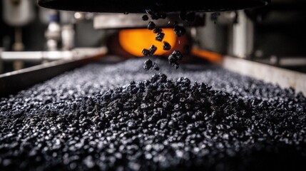 Medium shot capturing the transformation of diverse organic waste into biochar in a controlled pyrolysis setup for ecoconscious land restoration efforts.