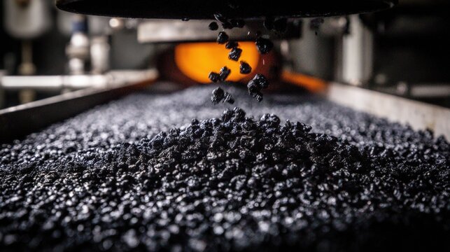 Medium shot capturing the transformation of diverse organic waste into biochar in a controlled pyrolysis setup for ecoconscious land restoration efforts.