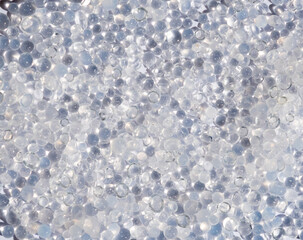 Background macro close up of silica gel desiccant beads